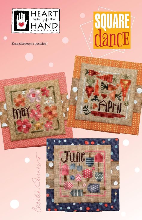 Heart in Hand Needleart Happy Haunting Halloween Stocking Counted Cross Stitch Pattern with Fabric and Buttons