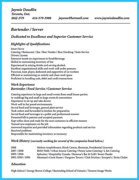 cool Cocktail Server Resume Skills to Convince Restaurants or Café - restaurant resume skills cool Cocktail Server Resume Skills to Convince Restaurants or Café - restaurant resume skills