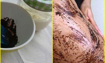 Aceite de coco y cafe para abdomen