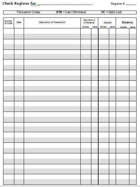 online check registers