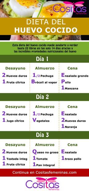 adelgazar con huevo cocido