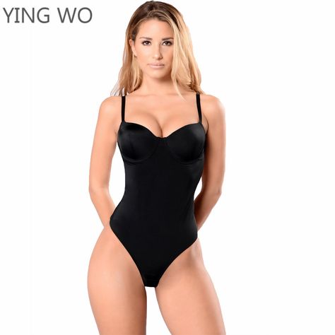 Womens Shapewear Bodysuit Full Body Shaper Seamless Tummy Control Underwear/ Body Briefer