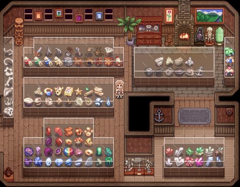 Stardew Valley Museum Layout