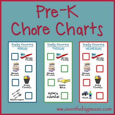 5 free printable chore charts for kids chart free printable and chores for preschoolers charts