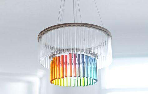 Glass Tube Chandelier: Maria by Gang Design Glass Tube Chandelier: Maria by Gang Design