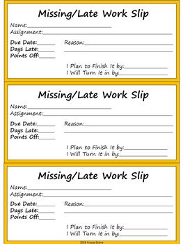 missing late work tracker with excuse slips charlie brown tribute