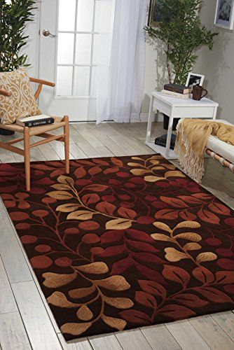 Nourison Contour Chocolate Rectangle Area Rug 3 Feet 6 Inches By
