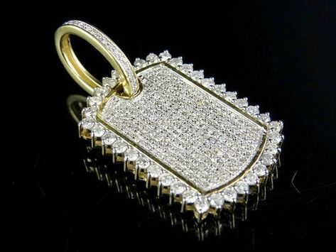 10K Yellow Gold On Silver Protect The Family Medallion Diamond 3D Pendant Charm