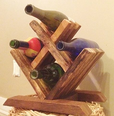 Wine Rack With Stemware Holder Countertop Model Wood Pine Or Dark