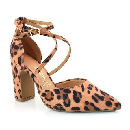 Scarpin De Onca E Salto Bloco Vizzano - 1285114-17648 - Scarpin de Onca e Salto Bloco Vizzano Material: -Cabedal: Material Sinteti… | Sapatos, Scarpin onça, Scarpin