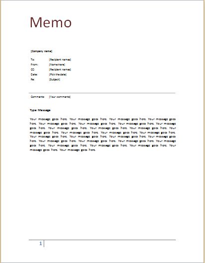 Memo template at word-documents Microsoft Templates - professional memorandum template Memo template at word-documents Microsoft Templates - professional memorandum template