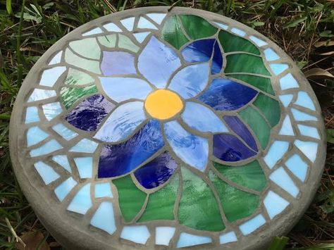 Green Tea Handcut Small Petals for Mosaics or Stained Glass 12 or 24 pieces