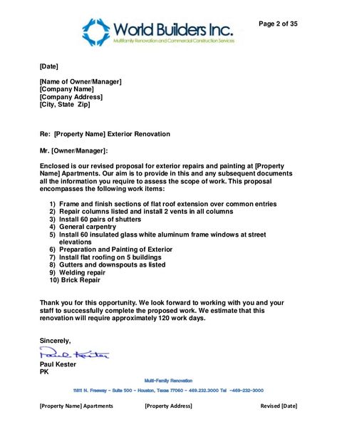 painting proposal template google search proposal paint proposals