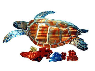 3d Sea Turtle Metal Wall Art Sculpture - Tropical Ocean Sea Turtle Metal Wall Art Decor 3d Sea Turtle Metal Wall Art Sculpture - Tropical Ocean Sea Turtle Metal Wall Art Decor