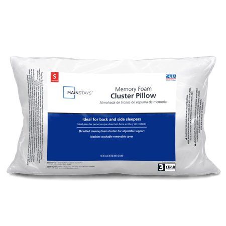 Mainstays Memory Foam Cluster Pillow Mainstay Memory Foam Cluster Pillow