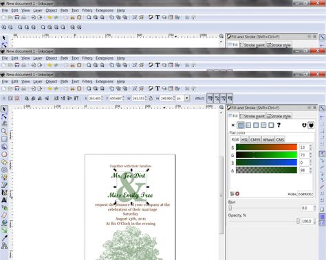 weddingbee diy invitations an inkscape tutorial for how to make invitations on the computer