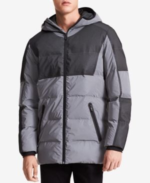 Calvin Klein Men's Reflective Hooded Puffer Jacket In Alloy | ModeSens | Calvin  klein men, Jackets, Winter puffer coat