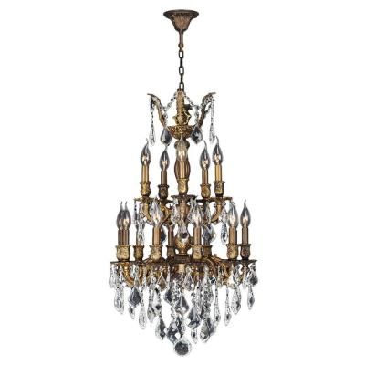 Worldwide Lighting Versailles Collection 15 Light Antique Bronze With Clear Crystal Chandelier W83344b19 The Home Depot Elegant Chandeliers Crystal Chandelier, Versailles Antique Bronze Crystal Chandelier