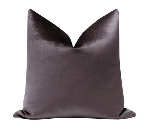 Faux Silk Velvet Smokey Amethyst Amethyst Purple Velvet Pillow | Velvet
