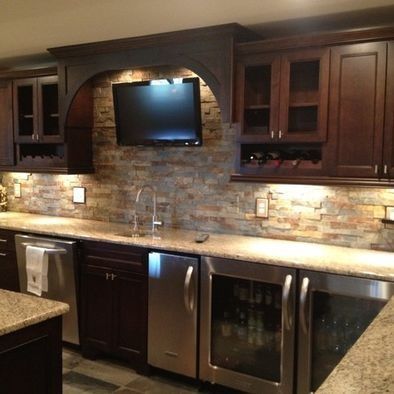Basement Wet Bar Man Cave Wet Bar Traditional Basement Stone Bar Home Sweet Home Basement Bar Design Basement Kitchen Wet Bar Basement