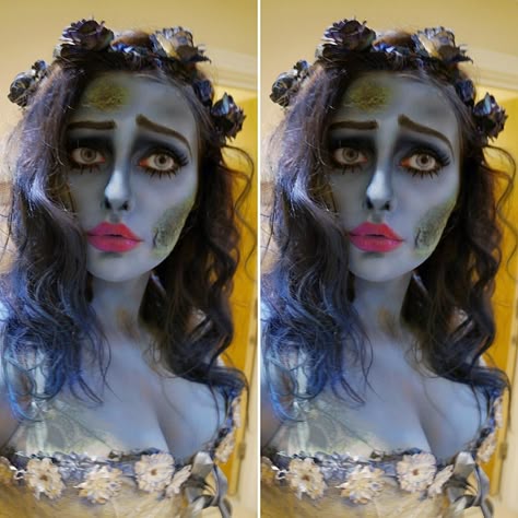 Corpse bride costume / Halloween makeup. Emily from Tim
