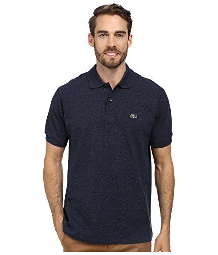 Lacoste Mens Classic Short Sleeve Chine Pique Polo Shirt Lacoste Mens Classic Short Sleeve Chine Pique Polo Shirt