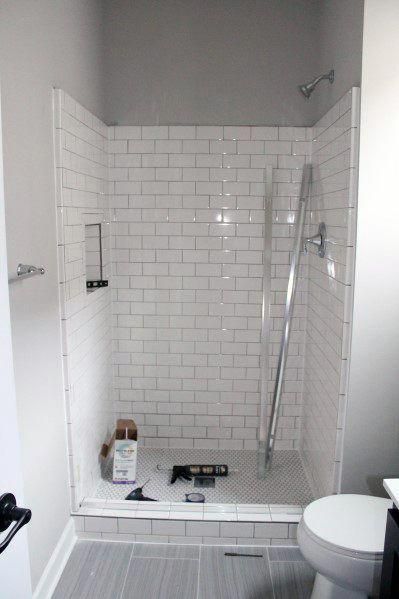 How Much Of My Bathroom Should I Tile Houzz Uk In 2020 Shower Remodel Bathroom Interior Design Inexpensive Bathroom Remodel