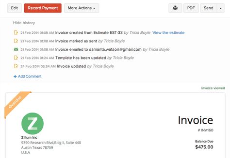 zoho invoice screenshot 2 Zoho Pinterest - how to set up an invoice zoho invoice screenshot 2 Zoho Pinterest - how to set up an invoice