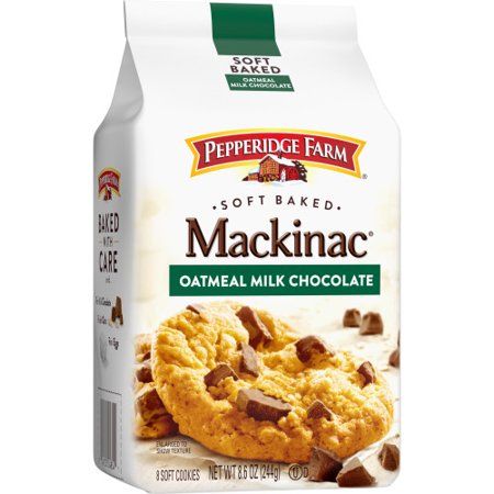 Pepperidge Farm Mackinac Soft Baked Oatmeal Milk Chocolate Cookies 8 6 Oz Bag Walmart Com Soft Bakes Soft Baked Cookies Chocolate Milk