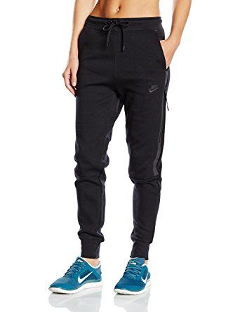 womens black nike tech fleece pants