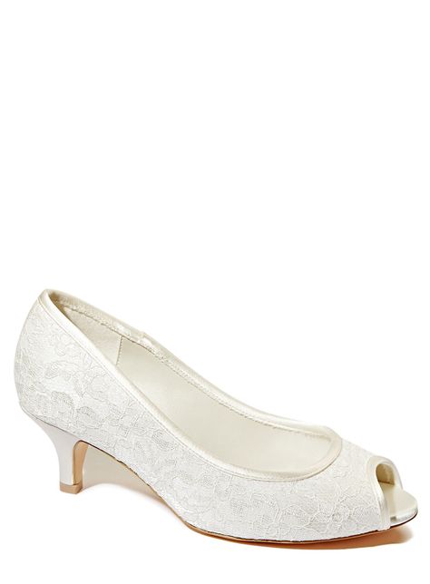 wide width ivory wedding shoes