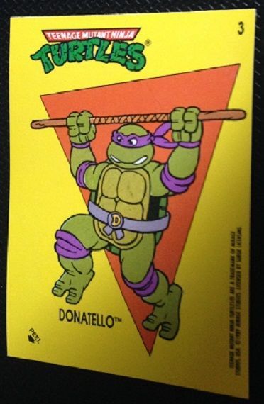 Ninja Turtles//Teenage Mutant Hero Turtles 9 stickers de 1989