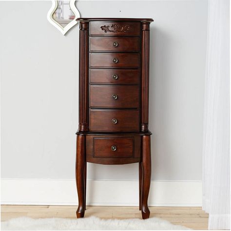 Hives Honey Morgan Walnut Jewelry Armoire