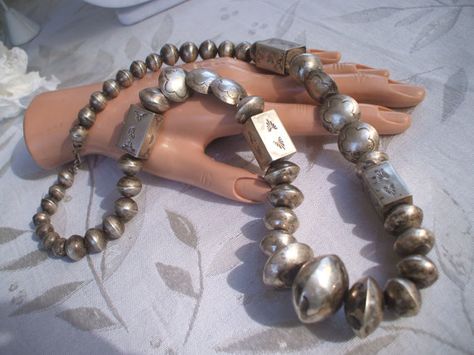 Navajo Hand-Finished1 16 Turquoise Navajo Pearl Necklace w 3-Inch Extender