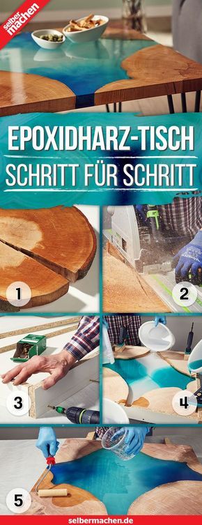 Die 100+ besten Bilder zu Einrichtungsideen für Küche und Esstisch Holztisch Lake Epoxidharz Designertisch