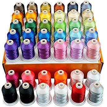 500m each 63 spools Polyester Embroidery Machine Thread Set