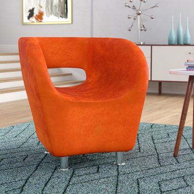 Corrigan Studio Sarita Barrel Chair Barrel Chair Chair Upholstery Mid Century Accent Chair