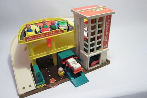 vintage fisher price parking ramp service center