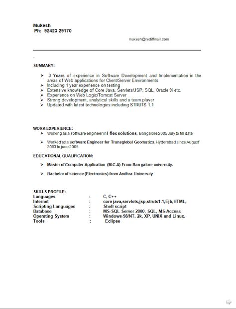 curriculum vitae examples uk free download Sample - selenium resume curriculum vitae examples uk free download Sample - selenium resume