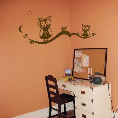 ig637 Wall Stickers Vinyl Decal Owl on Tree Branch Bird Nice Room Decor ig637 Wall Stickers Vinyl Decal Owl on Tree Branch Bird Nice Room Decor