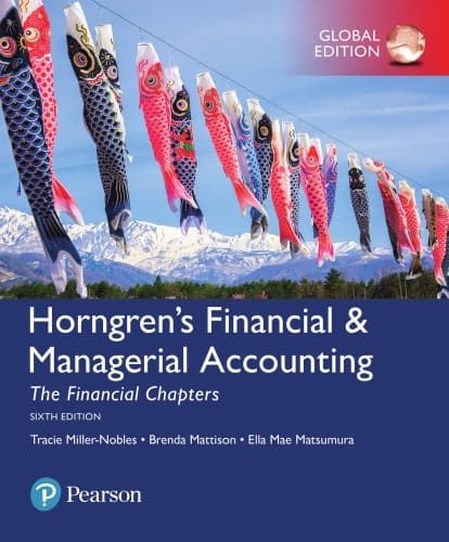 Horngren S Financial Managerial Accounting The Financial Chapters 6th Edition Global Ebook Managerial Accounting Accounting Financial
