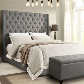Reading Corner Discover Park Avenue Upholstered Platform Bed In 2020 Upholstered Bed Decor Upholstered Bed Master Bedroom Remodel Bedroom