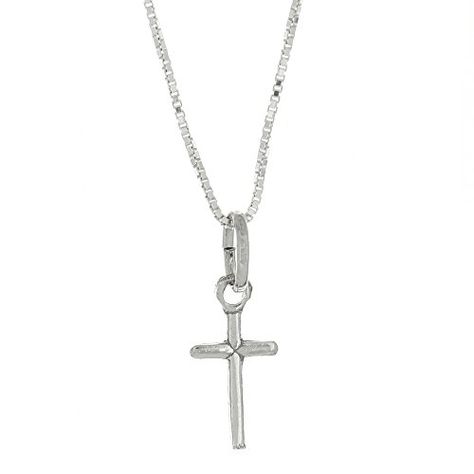 Sterling Silver Polished Crucifix Pendant