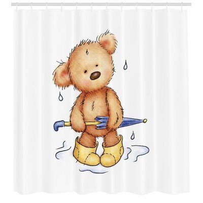 Woodland Moose Bears In The Woods Shower Curtain Bathroom Bath