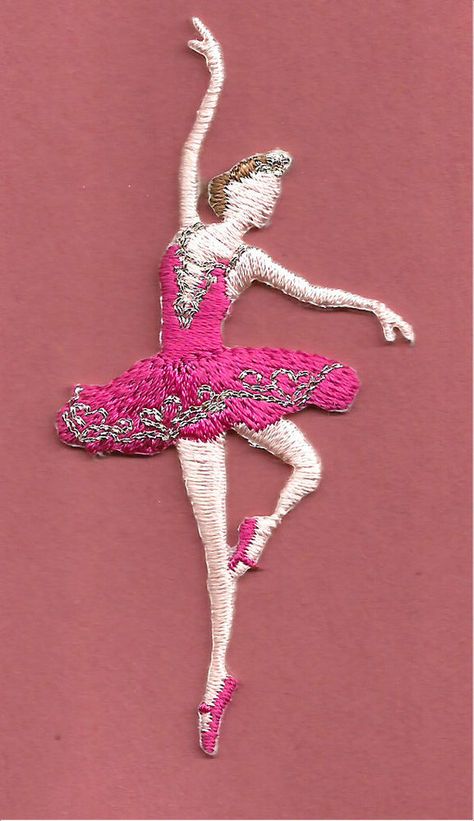 Ballerina patch Applique design