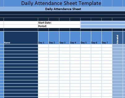 Check out new work on my @Behance portfolio - sample attendance sheet template Check out new work on my @Behance portfolio - sample attendance sheet template