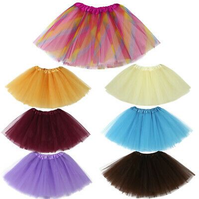 Cute Toddler Intant Baby Girls Kids Solid Tutu Ballet Skirts Fancy Party Skirt