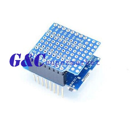 ProtoBoard Shield for WeMos D1 mini double sided perf board Arduino Compatible