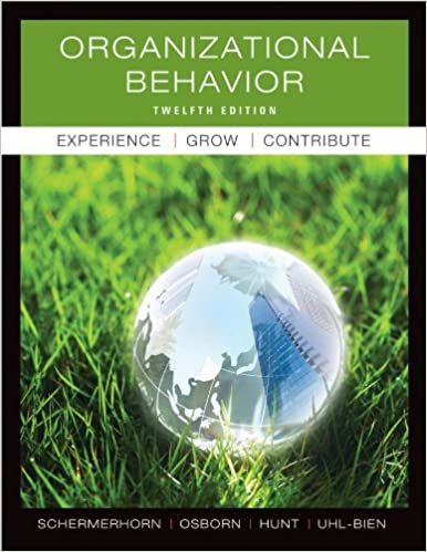 Organizational Behavior 12th Edition John R Schermerhorn Jr Mary Uhl Bien Solutions Quizz