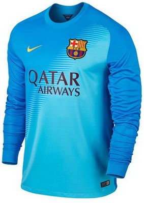 Segunda Camiseta Portero Barcelona 2015 Manga Larga Baratas 15 Http Www Camisetasfutbol2015 Com Segunda Cam Long Sleeve Tshirt Men Jersey Design Sweatshirts